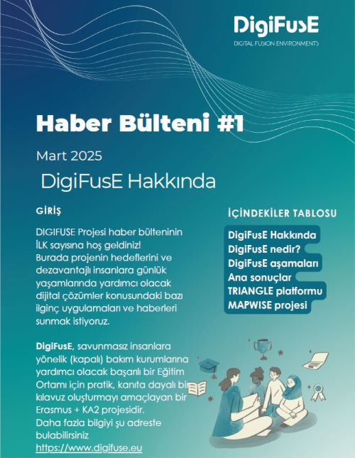 DigiFusE Projesi Haber Bülteni Yayınlandı